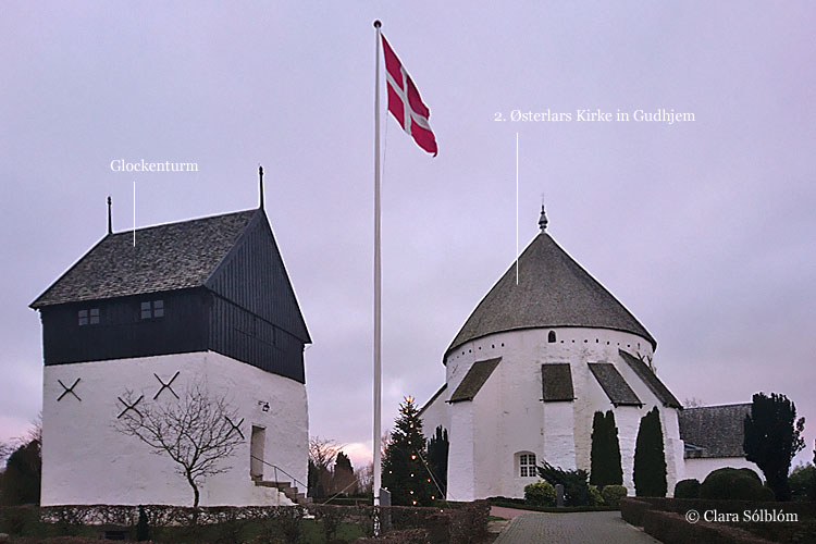 Die prominente Østerlars Rundkirche auf Bornholm