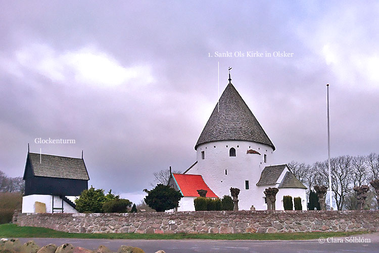 Die prächtige Sankt Ols Rundkirche auf Bornholm