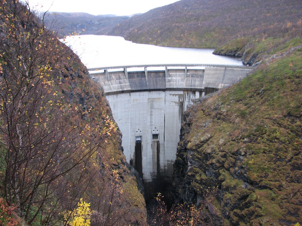 Der Staudamm in Alta