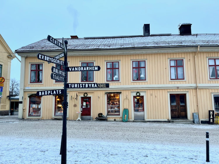 Die Stadt Nora in der Region Bergslagen in Schweden